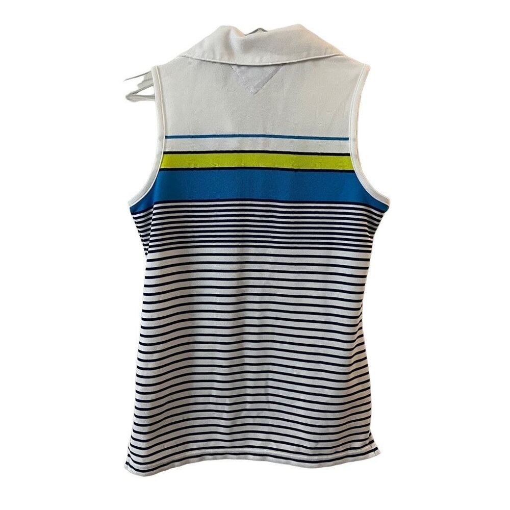 Tommy Hilfiger Golf Womens Polo Striped Tank Top small - Picture 2 of 11